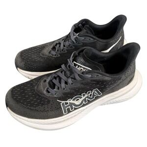Hoka One One Womens Mach 6 1147810 BWHT Black Running Shoes‎ Sneakers Size 8 B